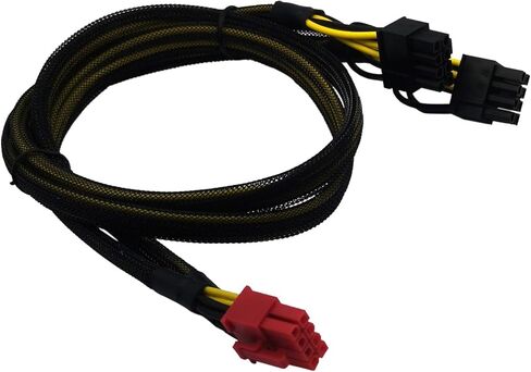 كابل COMeap PCIe لوحدات Antec PSU، CPU 8 Pin Male إلى Dual PCIe 8 Pin (6+2) محول طاقة GPU ذكر بأكمام 25 بوصة (63 سم) in Kuwait