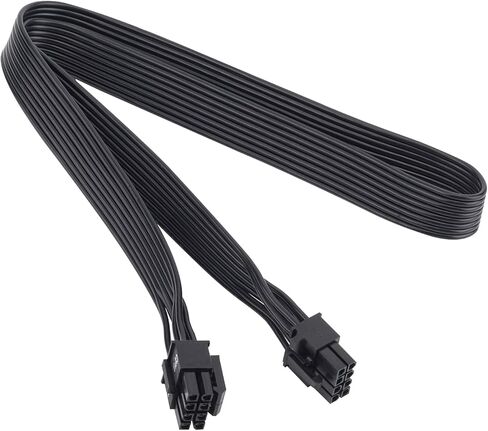 كابل PSU 8 Pin إلى 4+4 Pin CPU، كابل EPS ذكر إلى ذكر لإمدادات الطاقة المعيارية التركيز الموسمي 28 بوصة أسود in Kuwait