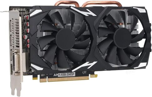 بطاقة رسومات VBESTLIFE RX580 سعة 8 جيجابايت، GDDR5، 256 بت، PCI Express 3.0 x16، 1284/7000 ميجاهرتز، 7680x4320، بطاقة فيديو للألعاب مع منافذ DVI و3DP (RX580 8GB GDDR5 256BIT) in Saudi Arabia