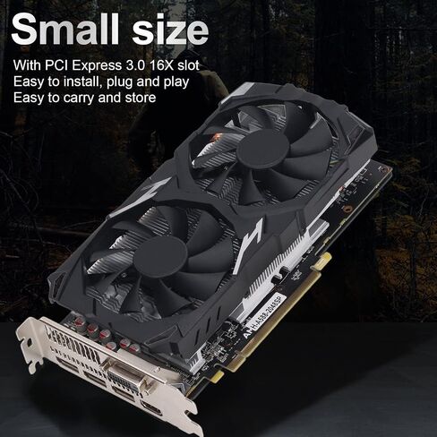 بطاقة رسومات VBESTLIFE RX580 سعة 8 جيجابايت، GDDR5، 256 بت، PCI Express 3.0 x16، 1284/7000 ميجاهرتز، 7680x4320، بطاقة فيديو للألعاب مع منافذ DVI و3DP (RX580 8GB GDDR5 256BIT) in Saudi Arabia