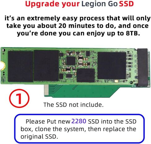 xiwai PCI-E 4.0 NGFF NVME 22x42mm to 22x80mm M-Key Male to Female Extension SSD Adapter Compatible with Legion Go Game Boy in Saudi Arabia