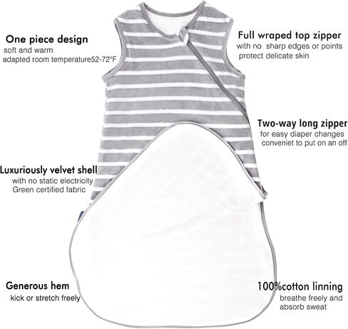 All Season Infants Baby Sleep Sack swaddles 0-36months Sleep Bag Sleeveless Warm Soft Wearable Blankets Tog1.5 in Saudi Arabia