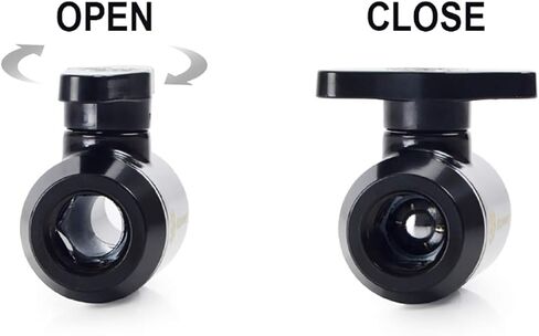 Bitspower Absperrhahn 2X IG 1/4 Pouces 1x drehbar، Blacker Griff in Kuwait