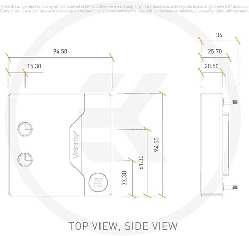 EKWB EK-Quantum Velocity 2 CPU Water Block 1700 D-RGB and EK-Loot Microfibre Cloth Bundle, Nickel/Plexi in Saudi Arabia