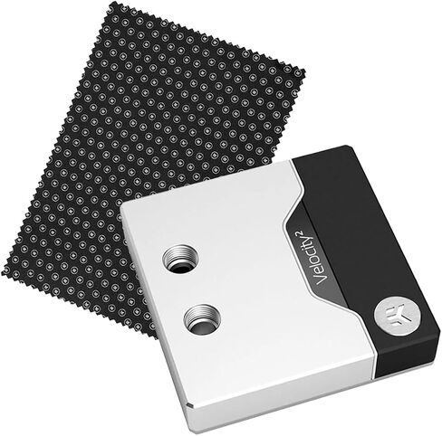 EKWB EK-Quantum Velocity 2 CPU Water Block 1700 D-RGB and EK-Loot Microfibre Cloth Bundle, Nickel/Plexi in Saudi Arabia