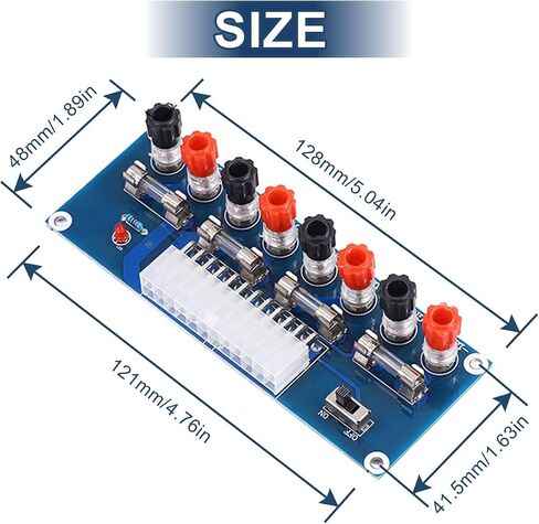 لوحة نقل ATX XH-M229 24 Pin Benchtop Power Board، وحدة طاقة الكمبيوتر المكتبي، لوحة محول محول الطاقة لمنفذ ATX تدعم 3.3 فولت/5 فولت/12 فولت/-12 فولت (قطعتان) in Saudi Arabia