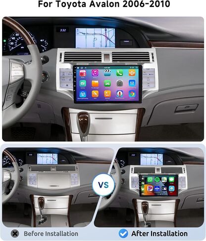 [8 CORE 2G+64G] راديو سيارة لسيارة Toyota Avalon 2006-2010 مع Carplay لاسلكي/Android Auto، 9 بوصة Android 13 IPS شاشة لمس ستيريو للسيارة، بلوتوث، GPS، WiFi، SWC، DSP + كاميرا احتياطية عالية الدقة in Saudi Arabia