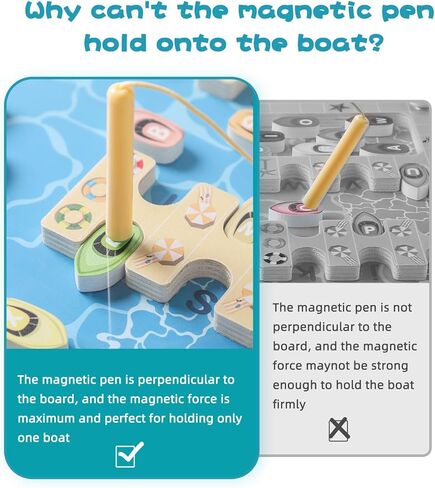 متاهة الحروف الأبجدية المغناطيسية - لعبة مونتيسوري التعليمية للأطفال بعمر 3 سنوات فما فوق، لوحة أنشطة ألغاز خشبية، ألعاب المهارات الحركية الدقيقة للأطفال الصغار، فكرة هدية للأولاد والبنات من عمر 3 4 إلى 5 سنوات in Kuwait