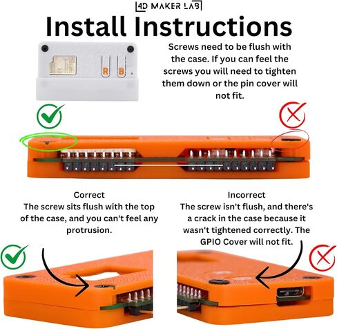 Retro Case Compatible with Flipper Zero Wi-Fi Dev Board V1 ESP32-S2 GPIO Pin Cover USA Made (Orange) in Saudi Arabia