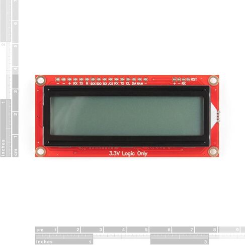 SparkFun 16x2 SerLCD - إضاءة خلفية RGB (Qwiic) - متوافقة مع شاشة Arduino LCD للتواصل عبر Serial I2C وSPI 3.3V in Saudi Arabia