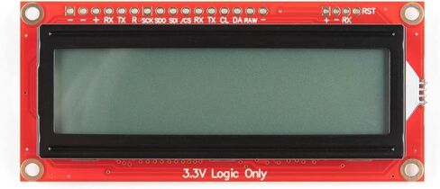 SparkFun 16x2 SerLCD - إضاءة خلفية RGB (Qwiic) - متوافقة مع شاشة Arduino LCD للتواصل عبر Serial I2C وSPI 3.3V in Saudi Arabia