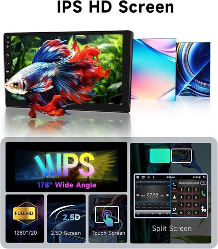 [8 CORE 2G+64G] راديو سيارة لأودي Q5 2010-2018 مع Carplay لاسلكي/Android Auto، 9 بوصة Android 13 IPS شاشة تعمل باللمس ستيريو سيارة، بلوتوث، GPS Navi، WiFi، SWC، DSP + كاميرا احتياطية in Saudi Arabia