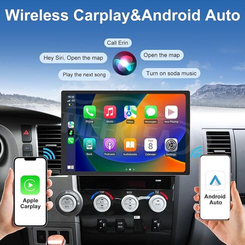 راديو ستيريو للسيارة لسيارة Toyota Tundra 2007-2013 Toyota Sequoia 2008-2018 Android 13 (8+128G) 13.1 بوصة تعمل باللمس راديو السيارة مع Carplay اللاسلكي وAndroid Auto WiFi GPS BT FM/AM كاميرا احتياطية in Saudi Arabia
