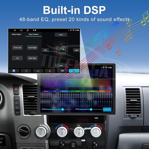 راديو ستيريو للسيارة لسيارة Toyota Tundra 2007-2013 Toyota Sequoia 2008-2018 Android 13 (8+128G) 13.1 بوصة تعمل باللمس راديو السيارة مع Carplay اللاسلكي وAndroid Auto WiFi GPS BT FM/AM كاميرا احتياطية in Saudi Arabia
