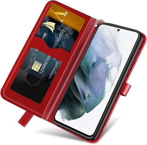 حافظة محفظة Samsung Galaxy A13 5G 2021 مع حامل/فتحة للبطاقات، غطاء حامل قابل للطي من جلد البولي يوريثان الفاخر [إغلاق مغناطيسي] [حزام المعصم] [مسند] غطاء هاتف (Galaxy A13 5G 6.5 بوصة) ذهبي وردي in Kuwait