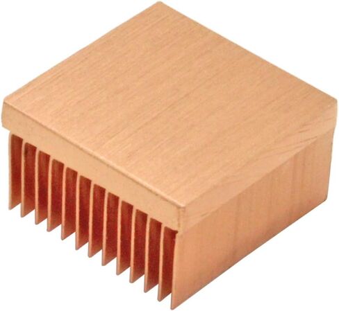 2Pcs Pure Copper Heatsink 0.79" x 0.79" x 0.43" / 20mm x 20mm x 11mm Skiving Fin Heat Sink Cooling for Raspberry pi Electronic 3D Printer CHIP IC MOS Heat Dissipation in Kuwait