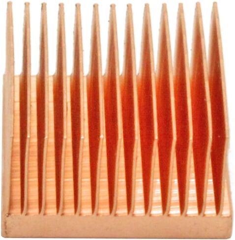 2Pcs Pure Copper Heatsink 0.79" x 0.79" x 0.43" / 20mm x 20mm x 11mm Skiving Fin Heat Sink Cooling for Raspberry pi Electronic 3D Printer CHIP IC MOS Heat Dissipation in Kuwait