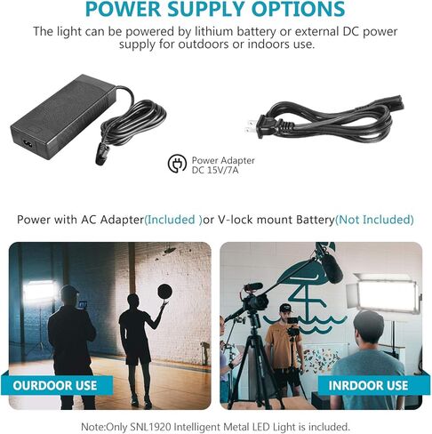 Neewer Professional 1904 LED Video Light with APP Intelligent Control System, Dimmable Bi-Color 3200K-5600K Photography Lighting Kit for YouTube Studio Video Lighting with LCD Screen, Metal Shell in Saudi Arabia