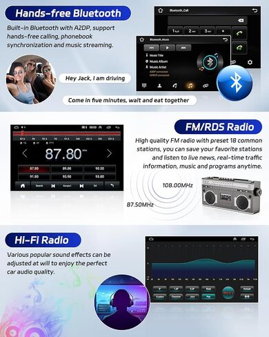 Roinvou 2+64G Android CarPlay Stereo for 1996-2003 BMW 5 Series (X5/E39/M5/E53), Built-in Wireless CarPlay Radio with Android Auto, 9'' Touch Screen in-Dash GPS Navi Support Mirror Link BT HiFi WiFi in Saudi Arabia
