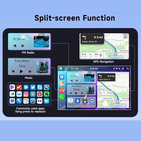 8 Core 2G 64G Android Car Stereo for Toyota RAV4 2001-2006 Carplay Android Auto, Rimoody 9 Inch Touchscreen Car Radio GPS 4G-WiFi Bluetooth FM DSP-36 Mirror Link 59-UI Themes AHD Backup Camera in Saudi Arabia