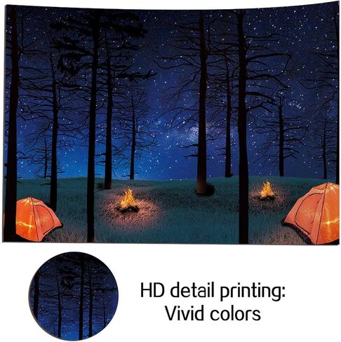 مشهد الغابات التخييم صورة راية 7x5ft وهمية المعسكر الديكور العربة حفلة عيد ميلاد راية خلفيات للتصوير الفوتوغرافي in Kuwait