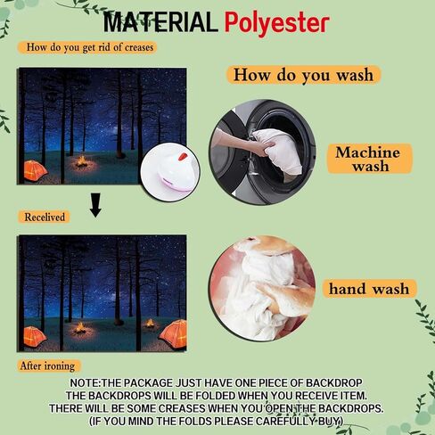 مشهد الغابات التخييم صورة راية 7x5ft وهمية المعسكر الديكور العربة حفلة عيد ميلاد راية خلفيات للتصوير الفوتوغرافي in Kuwait