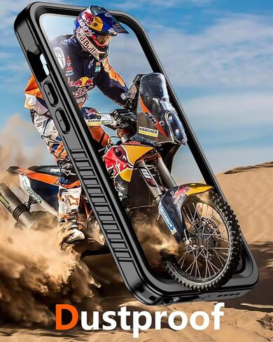 Oterkin for iPhone 15 Pro Max Case Waterproof,Full Body Protective iPhone 15 Pro Max Case with Built-in Screen Protector Shockproof Dustproof Anti-Scratches Solid Case for iPhone 15 Pro Max 6.7’’Black in Saudi Arabia