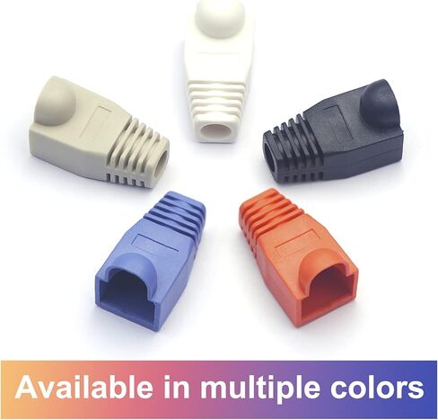 RJ45 CAT6 التمهيد غطاء CAT5E CAT6 كابل سلالة الإغاثة الأحذية مختلط اللون 50 قطعة لشبكة إيثرنت in Kuwait
