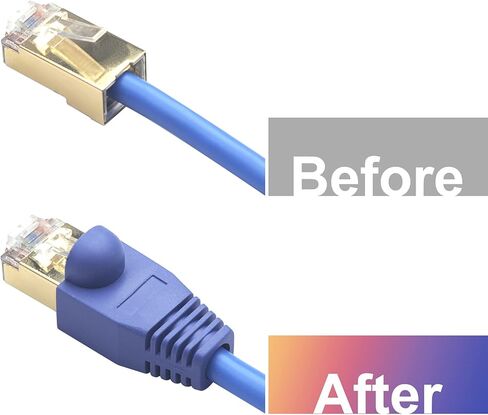 RJ45 CAT6 التمهيد غطاء CAT5E CAT6 كابل سلالة الإغاثة الأحذية مختلط اللون 50 قطعة لشبكة إيثرنت in Kuwait