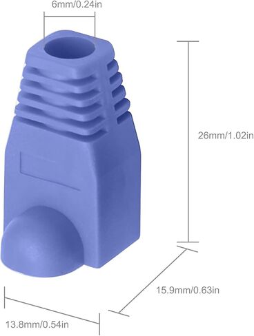 RJ45 CAT6 التمهيد غطاء CAT5E CAT6 كابل سلالة الإغاثة الأحذية مختلط اللون 50 قطعة لشبكة إيثرنت in Kuwait