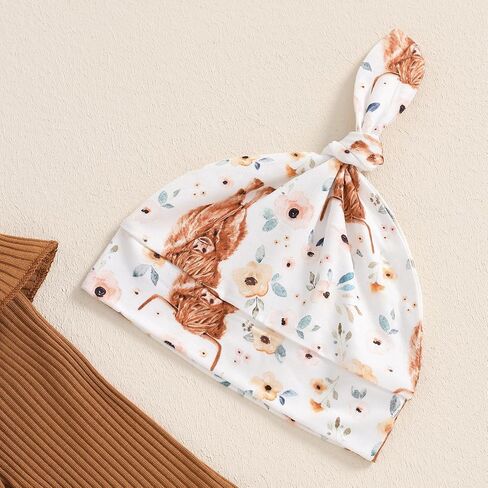 Newborn Baby Girl Clothes Outfits New To The Crew Bodysuit Romper Floral Pants Headband Hat Coming Home Outfit in Saudi Arabia