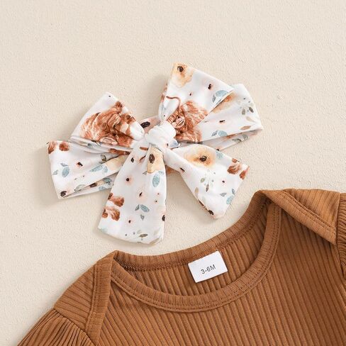 Newborn Baby Girl Clothes Outfits New To The Crew Bodysuit Romper Floral Pants Headband Hat Coming Home Outfit in Saudi Arabia