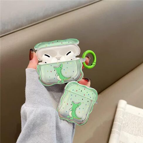 متوافق مع حافظة Airpods على شكل أرنب، حافظة لطيفة مع سلسلة مفاتيح للنساء والفتيات، غطاء واقٍ من السيليكون الناعم الشفاف بتصميم Kawaii لعلبة شحن AirPods 2&1 in Kuwait