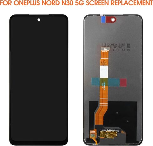 شاشة بديلة لشاشة Oneplus Nord N30 5G لشاشة LCD 1+ Nord N30 CPH2513، CPH2515 أجزاء إصلاح مجموعة التحويل الرقمي التي تعمل باللمس (أسود بدون إطار) in Kuwait