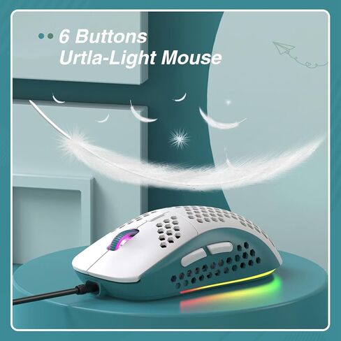 SELORSS ZIYOULANG T60 60% لوحة مفاتيح ميكانيكية مدمجة للألعاب RGB Chroma Type C لوحة مفاتيح صغيرة مريحة بتصميم المملكة المتحدة 12000DPI ماوس ألعاب على شكل قرص العسل للكمبيوتر/PS4/PS5/Xbox (مفتاح أزرق) in Saudi Arabia