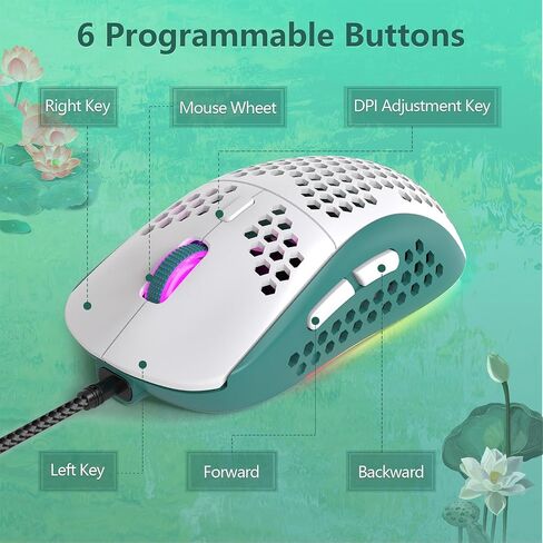 SELORSS ZIYOULANG T60 60% لوحة مفاتيح ميكانيكية مدمجة للألعاب RGB Chroma Type C لوحة مفاتيح صغيرة مريحة بتصميم المملكة المتحدة 12000DPI ماوس ألعاب على شكل قرص العسل للكمبيوتر/PS4/PS5/Xbox (مفتاح أزرق) in Saudi Arabia