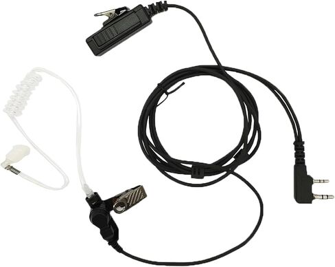K1 2-Pin Plug UV-5R Walkie Talkie Earpiece with Mic PTT for Baofeng UV-82 UV-82HP BF-888S BF-F8HP UV-17R UV-21R UV-5G AR-152 Arcshell AR-5 RT21 RT22 Radio Acoustic Tube Ear Piece (Blue) in Saudi Arabia