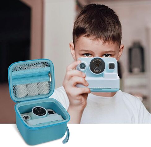 حافظة لكاميرا Dylanto/Anchioo/Amzelas/ for MEETRYE Kids طباعة فورية، 1080 بكسل للأطفال، حامل تخزين كاميرات فورية، حقيبة هدايا منظم لطباعة الورق وإكسسوارات الألعاب، صندوق أزرق فقط in Kuwait