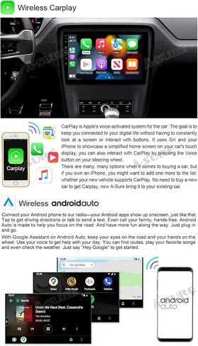 ASURE Car Stereo Radio Upgrade for Mustang 2010-2014,10.1 inch 4Core 2G+32G Android System GPS Navigation Head Unit with Wireless Carplay,Android Auto,1280x720 HD Touchscreen Multimedia Player in Saudi Arabia