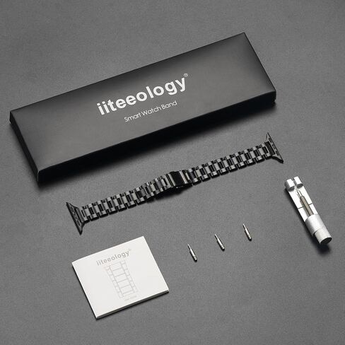 iiteeology سوار من الفولاذ المقاوم للصدأ متوافق مع سوار ساعة Apple 49 مم 45 مم 44 مم 42 مم 41 مم 40 مم 38 مم، حزام معدني رفيع للنساء لساعة Apple Ultra 2/Ultra Series 9/8/7/6/5/4 in Saudi Arabia