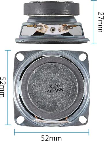 DIANN 4pcs 2" 4Ohm 3W Full Range Audio Speaker Stereo Woofer Loudspeaker for DIY Speaker in Saudi Arabia
