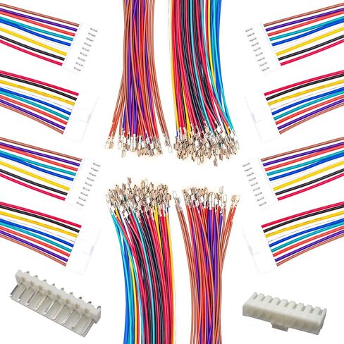 موصل JST VH3.96mm مع سلك مجعد مسبقًا 18AWG، JST VHR-9,2/3/4/5/6/7/8/9/10/12 دبوس موصل كابل محول JST بطول 10/20/50 سلك /80/100 سم (مجموعة واحدة مم 9Pin-100CM) in Saudi Arabia