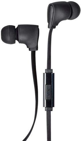 Monoprice Premium 3.5mm Wired Earbuds Headphones with Microphone, 10mm Drivers, Compatible with Apple and Android Devices in Saudi Arabia