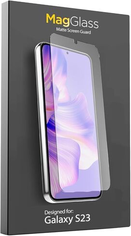 واقي شاشة غير لامع من magglass لهاتف Samsung Galaxy S23 (متوافق مع بصمات الأصابع) زجاج مقسى مقاوم للخدش/الزيت/التلطخ (مضاد للوهج) in Saudi Arabia