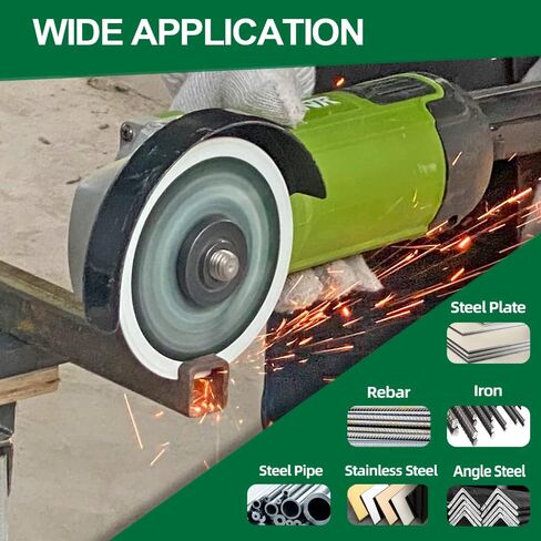 Diamond Metal Cutting Wheel - Diameter 4-1/2" (115mm) Vacuum Brazing Cut off Wheel with a Reducer Washer 7/8"-5/8" Diamond Blade for Rebar Angle Iron Sheet Metal Stainless Steel Cutting in Saudi Arabia