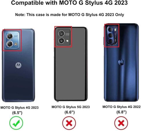 for Moto G Stylus 4G 2023 Case, Shockproof Slim Ultra-thin Flexible TPU Soft Silicone Airbag Anti-Drop Case Cover for Motorola Moto G Stylus 4G 2023 (Clear) in Saudi Arabia