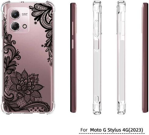 for Moto G Stylus 4G 2023 Case, Shockproof Slim Ultra-thin Flexible TPU Soft Silicone Airbag Anti-Drop Case Cover for Motorola Moto G Stylus 4G 2023 (Clear) in Saudi Arabia