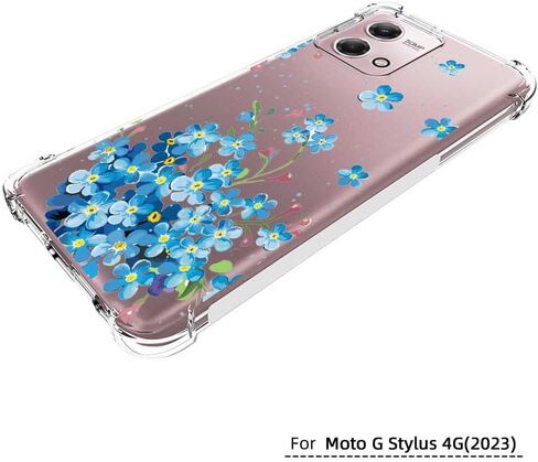 for Moto G Stylus 4G 2023 Case, Shockproof Slim Ultra-thin Flexible TPU Soft Silicone Airbag Anti-Drop Case Cover for Motorola Moto G Stylus 4G 2023 (Clear) in Saudi Arabia