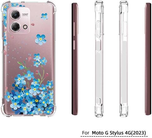 for Moto G Stylus 4G 2023 Case, Shockproof Slim Ultra-thin Flexible TPU Soft Silicone Airbag Anti-Drop Case Cover for Motorola Moto G Stylus 4G 2023 (Clear) in Saudi Arabia