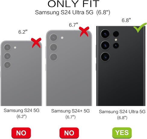 BENTOBEN for Samsung S24 Ultra Case, S24 Ultra Magnetic Case [Compatible with MagSafe] Translucent Matte Slim Shockproof Women Men Protective Case Cover for Samsung Galaxy S24 Ultra 6.8",Black in Saudi Arabia